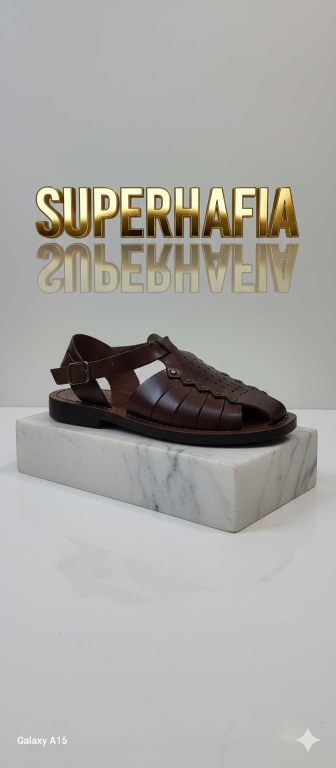 Sandales en cuir